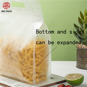 Nhà Máy Trực Tiếp Xách Tay Tám Mặt Trong Suốt Bao Bì Thực Phẩm Frosted Matte PE Túi Nhựa Cho Trái Cây Sấy Khô Dưa Đường 100Pcs - Product Image 5