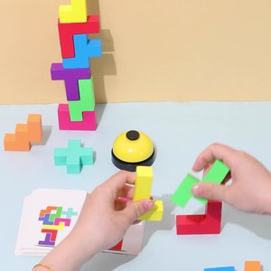 Bloques de Construcción Rusos <span class=keywords><strong>Versus</strong></span>, Juguetes Educativos Tempranos para Niños, Rompecabezas de Lógica, Ayuda Espacial, Juguetes Educativos de Geometría para Niños - Product Image 2