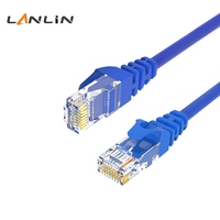 Cable Ethernet Gigabit CAT6 Categoría 6, Cable de Conexión a Red de Alta Velocidad para el Hogar, Cable de Banda Ancha Azul