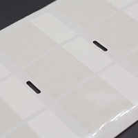25.4*38.1-12.5mm,2mil blanc mat translucide résistant à l'eau vinyle wrap câble étiquette fil autocollant fil étiquette câble étiquette autocollant