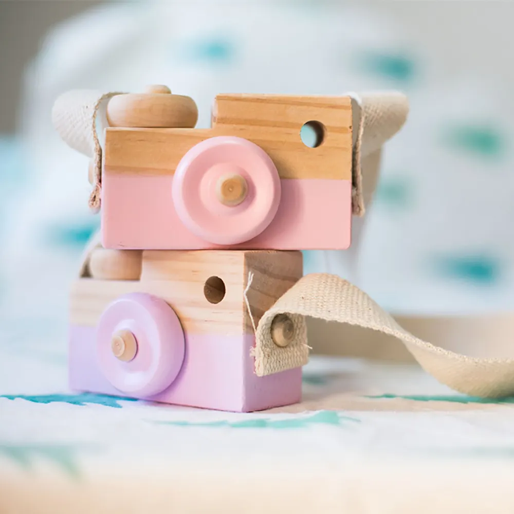 Hochwertiges Kindergeschenk-Mini-Kinderkamera-Spielzeug aus Holz