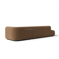 Ensemble de canapés modulaires FERLY, canapé sectionnel en velours de luxe avec chaise longue, meubles de salon