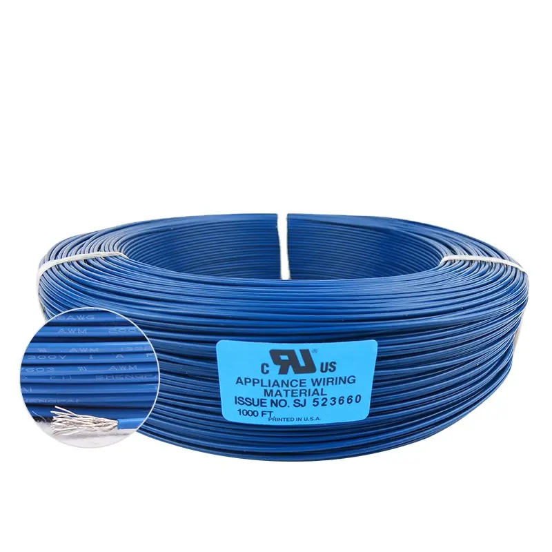 FEP insulation 1330 22AWG 24AWG Tinned copper hook up wire 200 degree FEP Insulated cable wire