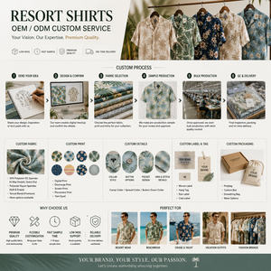 Chemise de resort pour homme en mélange de rayonne, séchage rapide, extensible dans les 4 sens, style tropical hawaïen, fabricant - Product Image 6
