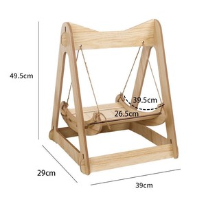 Hamaca Doble para Gatos con Diseño Anti-Vuelco, Cama Colgante de Tablero de Alta Densidad para Ventanas y Muebles - Product Image 6