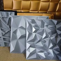 SIGH-papel tapiz 3d de pvc de lujo para sala de estar, paneles de pared de diamante para decoración interior de proyecto