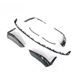 Kits de carrosserie avant en plastique ABS Lèvre de pare-chocs avant noire Lèvre avant de voiture pour W206 Mise à niveau vers C43 <span class=keywords><strong>AMG</strong></span> Sport <span class=keywords><strong>Line</strong></span> - Product Image 3