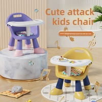 Chaise haute pour bébé, tabouret pliable, chaise pour nourrisson, chaise en plastique de sécurité pour la maison, dossier multifonctionnel, petit tabouret