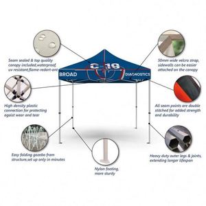 Promotional Custom Branded Logo Sale Exhibition <b>Canopy</b> <b>Tent</b> Portable <b>Tent</b> Easy up Vendor Advertising Printed Trade Show <b>Tent</b> - Product Image 2