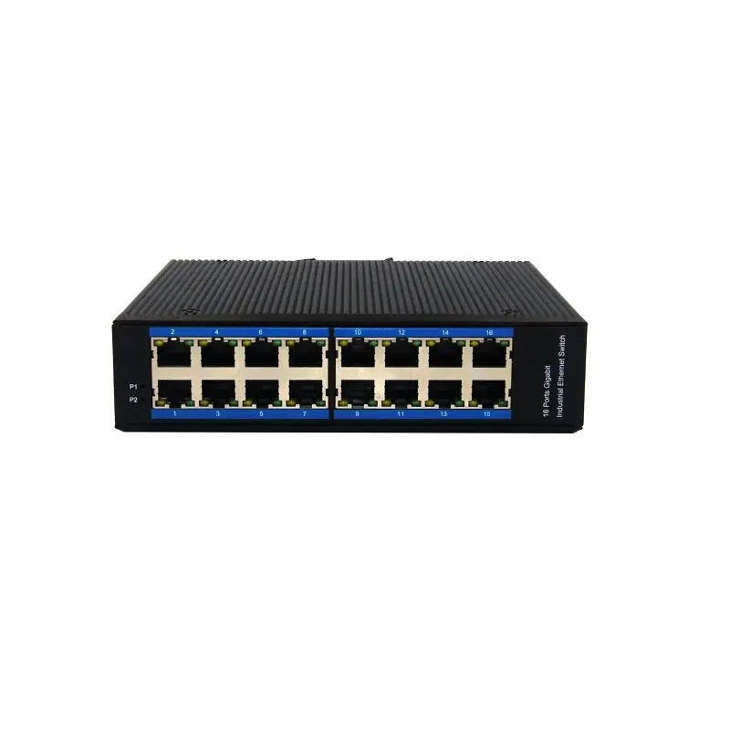 Yönetilmeyen POE 8 port anahtarları 100 Mbit LAN Gigabit 16-port 10/100 base-tx endüstriyel eternet anahtar