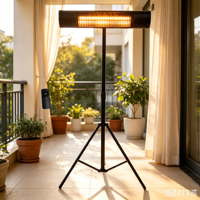 Radiateur trépied à tube chauffant Ruby étanche IPX4 220V 500/1000/1500W pour ferme, extérieur, patio, cour