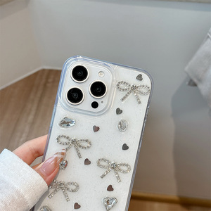 Custodia <span class=keywords><strong>per</strong></span> Telefono con Fiocco Tridimensionale in TPU e Strass <span class=keywords><strong>per</strong></span> <span class=keywords><strong>iPhone</strong></span> 17 Pro Max, Design di Lusso in Stile Coreano <span class=keywords><strong>per</strong></span> Donne, Compatibile con <span class=keywords><strong>iPhone</strong></span> 16 15 14 13 <span class=keywords><strong>12</strong></span> - Product Image 5