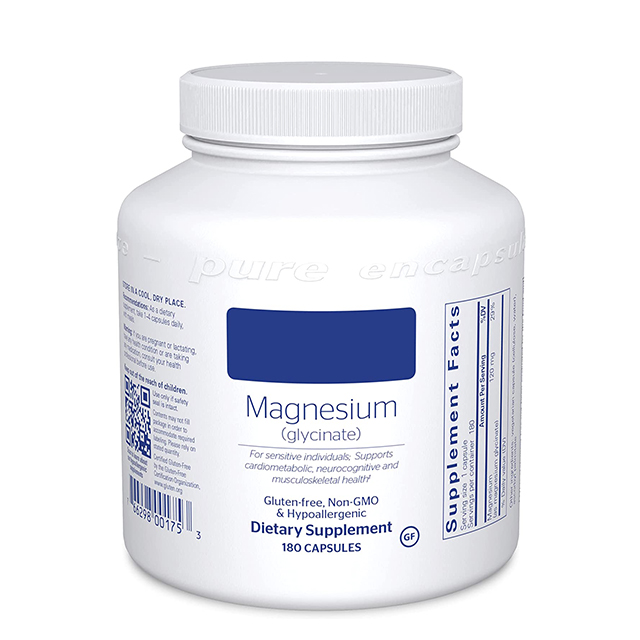 wholesale OEM/ODM Private label Magnesium Glycinate Supports Enzymatic and Physiological Functions 180 Capsules