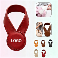 Accessoires de sac promotionnels personnalisés, clip magnétique en cuir pour chapeau, étiquette pour sac à main, clip pour livres