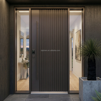 Portes pivotantes en acier pour maison principale en Australie porte d'entrée au design irrégulier avec porte d'entrée extérieure moderne sécurisée