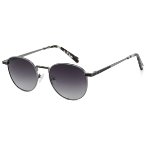 Gafas de Sol Unisex Ovaladas con Montura Completa Negra, Protección UV400, Protección Solar, Gafas de Sol Metálicas para Adultos - Product Image 6