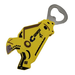 Abrebotellas de PVC con forma de logotipo personalizado impreso Abrebotellas inoxidable con patrón colorido - Product Image 2