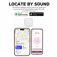 Traceur GPS mondial pour iOS et Android, compatible avec la fonction Localiser, Hub de localisation intelligent pour clés, portefeuille, bagages, animaux de compagnie