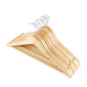 Móc Treo Bán Buôn Của Nhà Sản Xuất Giá Treo Quần Áo Cửa Hàng Logo Theo Yêu Cầu Giá Treo Áo Khoác Bằng Gỗ Tự Nhiên Móc Treo Khăn Trùm Đầu - Product Image 2