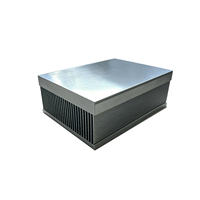Dissipateur thermique en aluminium extrudé à profil fin, à hauteur uniforme, à double rayonnement, de forme cubique, pour amplificateur audio haute puissance