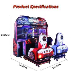 Jeu d'arcade de course automobile dynamique à deux joueurs haute vitesse - Équipement de divertissement de la ville des dessins animés - Product Image 3