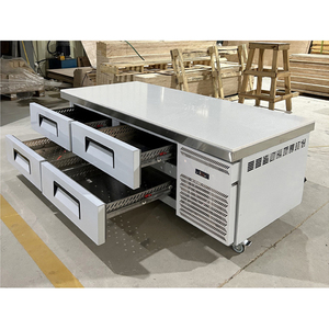 Banco <span class=keywords><strong>Frigorifero</strong></span> <span class=keywords><strong>Orizzontale</strong></span> a Quattro <span class=keywords><strong>Cassetti</strong></span> per Cucina Commerciale di Grande Capacità - Product Image 4