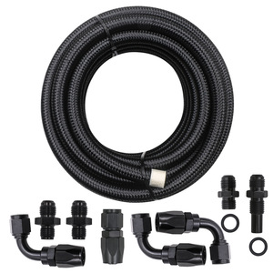 Kit de tuyaux de refroidissement 4L80E pour transmission automatique, tube tressé en nylon noir pour mise à niveau et rénovation - Product Image 4