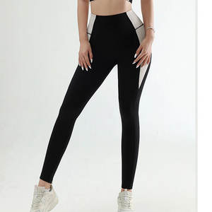 Leggings de yoga taille mi-haute pour femmes, grande taille, hiver, décontractés, respirants, 300g, longueur genou, coton bambou, fitness, mode, vente en gros - Product Image 3