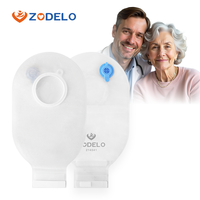 Sac d'ostomie Zodelo CE, imperméable, à infrarouge lointain, haute barrière, 25-55 mm, sacs de colostomie deux pièces avec valve de ventilation pour hôpital
