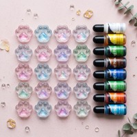 LEQU Juego de 16 colores de tinte de resina epoxi Happy And Fun para manualidades, arte y creación de joyería