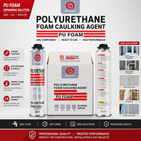 Mousse isolante en polyuréthane PU à faible expansion pour l'étanchéité et l'installation de fenêtres, usage construction, emballage haute performance