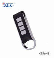 YET071 Télécommande universelle sans fil à code tournant RF pour porte de maison intelligente, étanche, en plastique et métal, 4 boutons, portée 100m