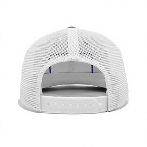 Casquette Trucker en Maille Blanche Respirante à 6 Panneaux avec Patch Tissé Personnalisé, Style Sportif Quotidien pour Quatre Saisons, Produite en Usine au Vietnam - Product Image 5