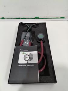 CHSH5821 поставщик стетоскопа красного вина персонализированный стетоскоп неонатальный стетоскоп - Product Image 2