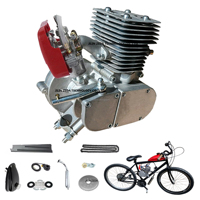 Kit Moteur de Vélo 2 Temps ZEDA90 PRO Amélioré avec Double Bougies d'Allumage, Cylindre Divisé, Essence de Course 80cc