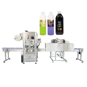 Automatic 500ml Beer Can Shrink Sleeve Labeling Machine for Canned Seafood and Plastic Beer Cans for Food Application