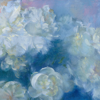 Peinture à l'huile impressionniste florale 100 % originale peinte à la main sur toile avec cadre en bois, écologique, personnalisation réaliste, pour maison moderne