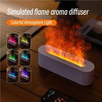 Diffuseur d'arômes pour cheminée, humidificateur, vaporisateurs, diffuseur de flamme, diffuseur d'arômes ultrasonique, nébuliseur portable pour la maison