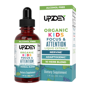 キッズフォーカス & 注意リキッドドロップサプリメント、記憶とフォーカス、落ち着き、吸収しやすい、子供の免疫の健康をサポート - Product Image 1
