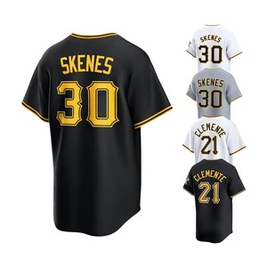 Custom Baseball Softball Jersey <b>Heat</b>-Transfer Printed Polyester Breathable Anti-Bacterial Quick Dry Sportswear Uniform Pockets - Product Image 4