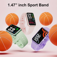 Pulsera deportiva T54A 1,47, pantalla grande, presión arterial, frecuencia cardíaca, oxígeno en sangre, monitoreo del sueño, regalo, pulsera inteligente