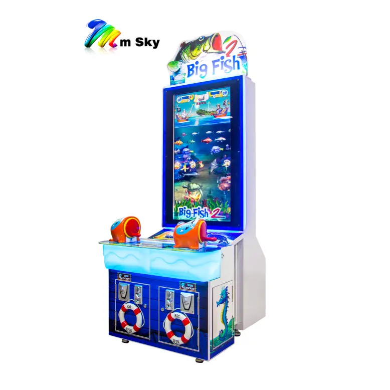 Macchina da gioco Arcade per bambini a gettoni cattura di pesci e centro di gioco per bambini in legno 220V per giostre in Kiddie e divertimento