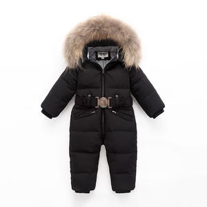 Children <strong>Winter</strong> <strong>Clothes</strong> <strong>Kids</strong> Down Snowsuit Children Ski Suit With Fur Hood Sports <strong>Winter</strong> Jacket - Product Image 2