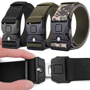 <span class=keywords><strong>Ceinture</strong></span> tactique robuste pour homme avec <span class=keywords><strong>boucle</strong></span> en alliage à dégagement rapide, <span class=keywords><strong>ceinture</strong></span> en toile de nylon camouflage pour la randonnée et l'entraînement - Product Image 1