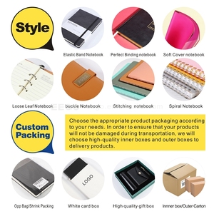 2024 Splice da tái chế A4 A5 tùy chỉnh lót trống bìa cứng thiết kế sang trọng Tạp Chí máy tính xách tay với logo - Product Image 6