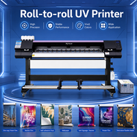 Imprimante UV jet d'encre grand format 1,6 m 1,9 m rouleau à rouleau pour bannières flexibles, papiers peints, autocollants vinyle – Nouvelle, automatique, haute vitesse I3200