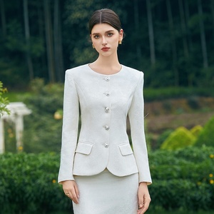 Elegante <span class=keywords><strong>de</strong></span> gama alta OEM ODM Debutante Intelectual Vestido <span class=keywords><strong>de</strong></span> <span class=keywords><strong>mujer</strong></span> Carrera Trajes <span class=keywords><strong>de</strong></span> vestir <span class=keywords><strong>de</strong></span> dos piezas Conjuntos Prototipo Fabricante <span class=keywords><strong>de</strong></span> ropa - Product Image 2