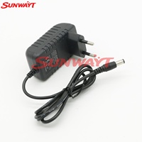 Adaptador de Corriente SUNWAYT SW-SP7 Internacional 12V 2A AC 100-240V para Tiras de Luces LED y Accesorios de Juegos de Arcade (ABS/Plástico)