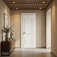 Porte intérieure en bois polymère de style moderne de haute qualité, robuste, à âme pleine, insonorisée, pour chambre et hôtel