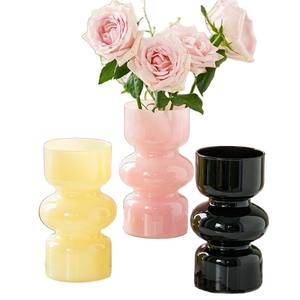 आधुनिक सना हुआ ग्लास पर्यावरण के अनुकूल हैंडमेड वेस लिविंग रूम फूलों की व्यवस्था कर रहे हैं-हाइड्रोपोनिक फूलों की व्यवस्था - Product Image 5